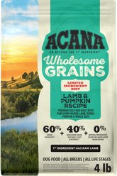 ACANA Limited Ingredient Lamb & Pumpkin Wholesome Grains Dry Dog Food, 4-lb bag slide 1 of 9