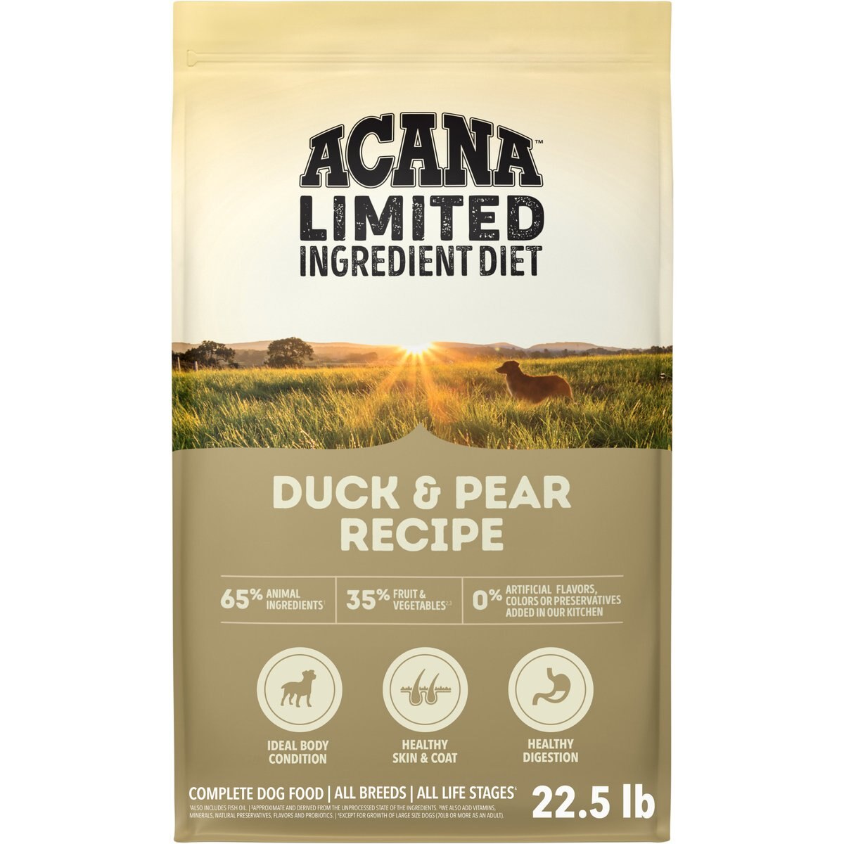 ACANA Singles Limited Ingredient Duck & Pear Grain-Free High-Protein Dry Dog Food, 45-lb bundle