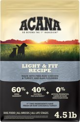 ACANA Light & Fit Grain-Free Dry Dog Food, 4.5-lb bag