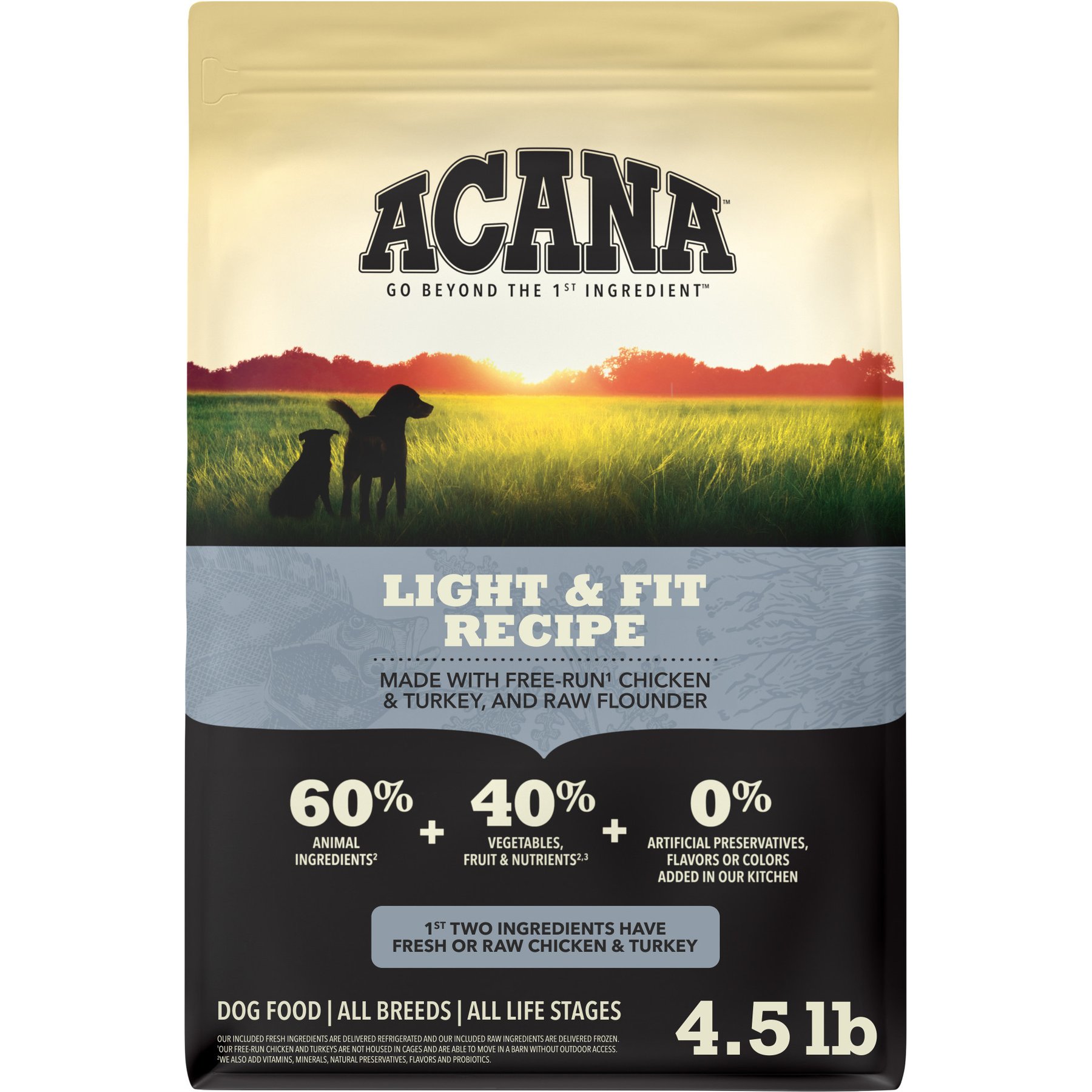 ACANA Light & Fit Grain-Free Dry Dog Food, 4.5-lb bag