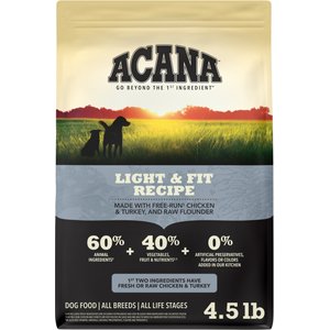 ACANA Light & Fit Grain-Free Dry Dog Food, 4.5-lb bag