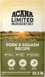 ACANA Singles Limited Ingredient Pork & Squash Grain-Free High-Protein Dry Dog Food, 22.5-lb bag slide 2 of 9