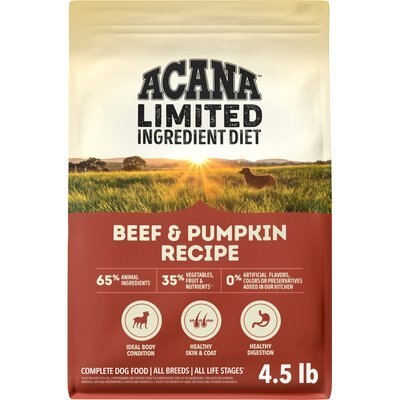ACANA ACANA Singles Limited Ingredient Beef & Pumpkin Grain-Free High-Protein Dry Dog Food, 4.5-lb bag