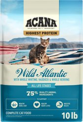 ACANA Wild Atlantic Saltwater Fish with Freeze-Dried Liver Grain-Free Dry Cat Food, 10-lb bag slide 2 of 9
