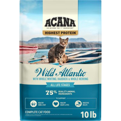 ACANA ACANA Wild Atlantic Saltwater Fish with Freeze-Dried Liver Grain-Free Dry Cat Food, 10-lb bag