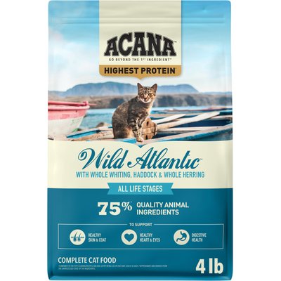 ACANA ACANA Wild Atlantic Saltwater Fish with Freeze-Dried Liver Grain-Free Dry Cat Food, 4-lb bag