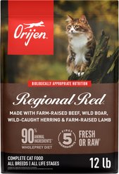 ORIJEN Regional Red Grain-Free High-Protein Premium Dry Cat Food, 12-lb bag slide 2 of 8