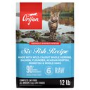 ORIJEN Six Fish Grain-Free High-Protein Premium Dry Cat Food, 12-lb bag