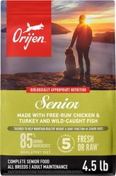 ORIJEN Senior Grain-Free High-Protein Dry Dog Food, 4.5-lb bag