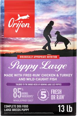 ORIJEN Puppy Large Grain-Free High-Protein Dry Dog Food, 13-lb bag -  Chewy.com