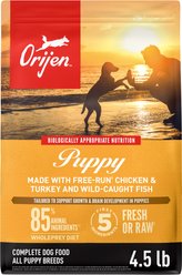 ORIJEN Puppy Grain-Free High-Protein Dry Dog Food, 4.5-lb bag