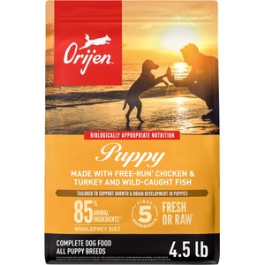 ORIJEN Grain-Free High-Protein Small Breed Puppy Dry Dog Food, 4
