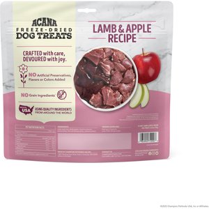ACANA Singles Lamb & Apple Grain-Free Limited Ingredients & Freeze-Dried Dog Treats, 3.25-oz bag