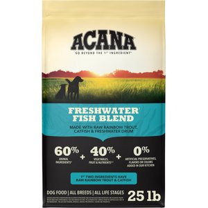 ACANA Freshwater Fish Grain-Free Dry Dog Food, 25-lb bag