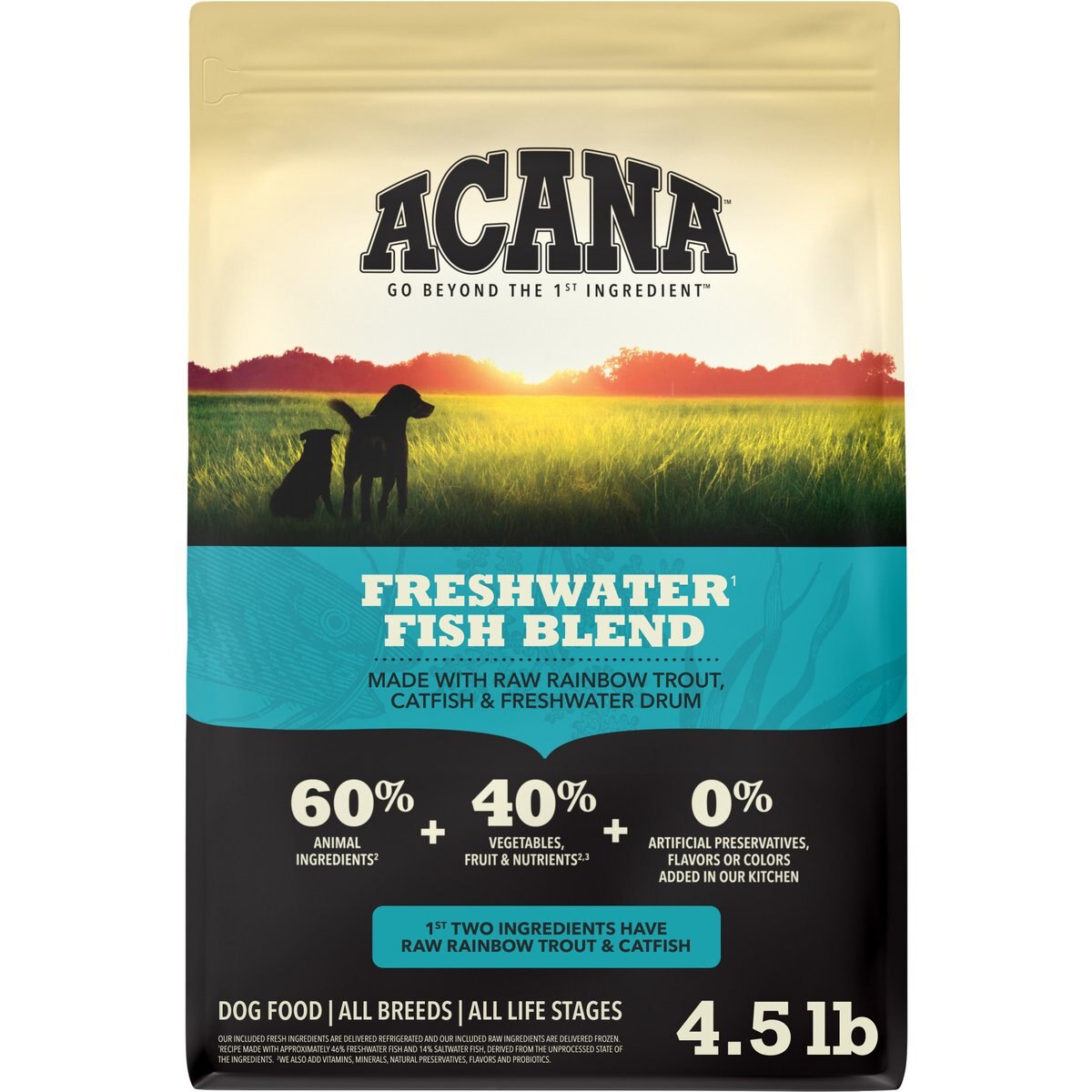 ACANA Heritage Freshwater Fish Formula Dry Dog Food, 4.5-lb bag