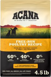 ACANA Free Run Poultry Grain-Free Dry Dog Food, 4.5-lb bag