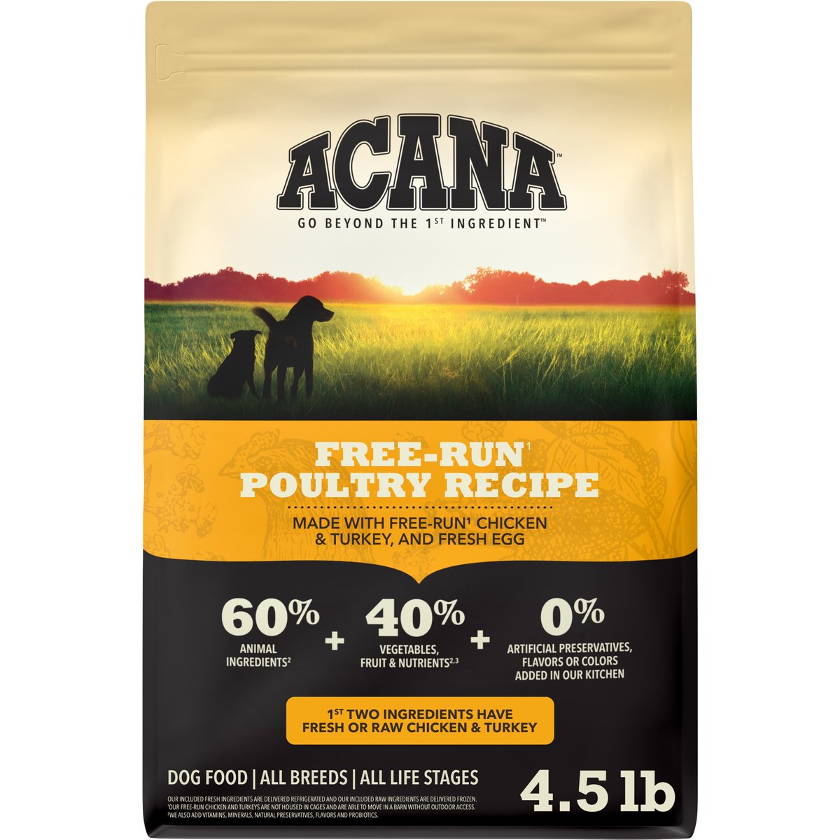 ACANA Heritage Free-Run Poultry Dry Dog Food, 4.5-lb bag