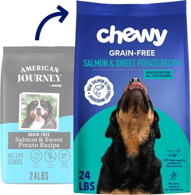 Chewy Made Complete Nutrition High Protein Grain-Free Salmon & Sweet Potato Recipe Dry Dog Food (FORMERLY AMERICAN JOURNEY), 24-lb bag
