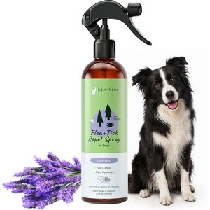 kin+kind Flea+Tick Lavander Repel Spray for Dogs, 12-fl oz bottle