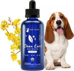kin+kind Clean Ears Dog Ear Cleanser, 4-fl oz bottle
