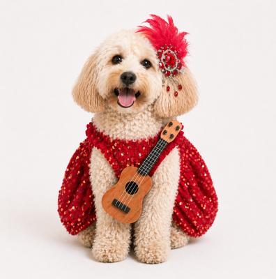Show full view: Found My Animal Showgirl Dog & Cat Costume, Medium slide 4 of 8
