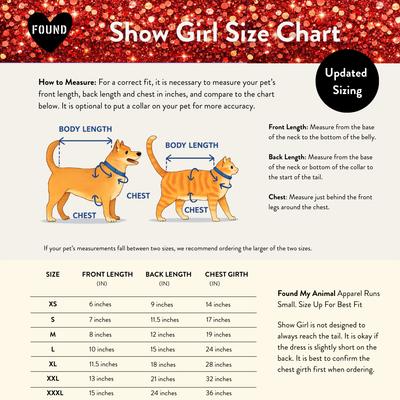Show full view: Found My Animal Showgirl Dog & Cat Costume, Medium slide 2 of 8