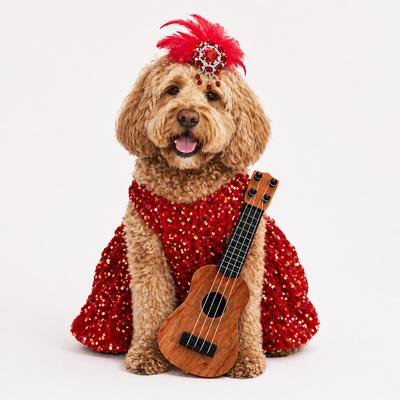 Show full view: Found My Animal Showgirl Dog & Cat Costume, Medium slide 6 of 8