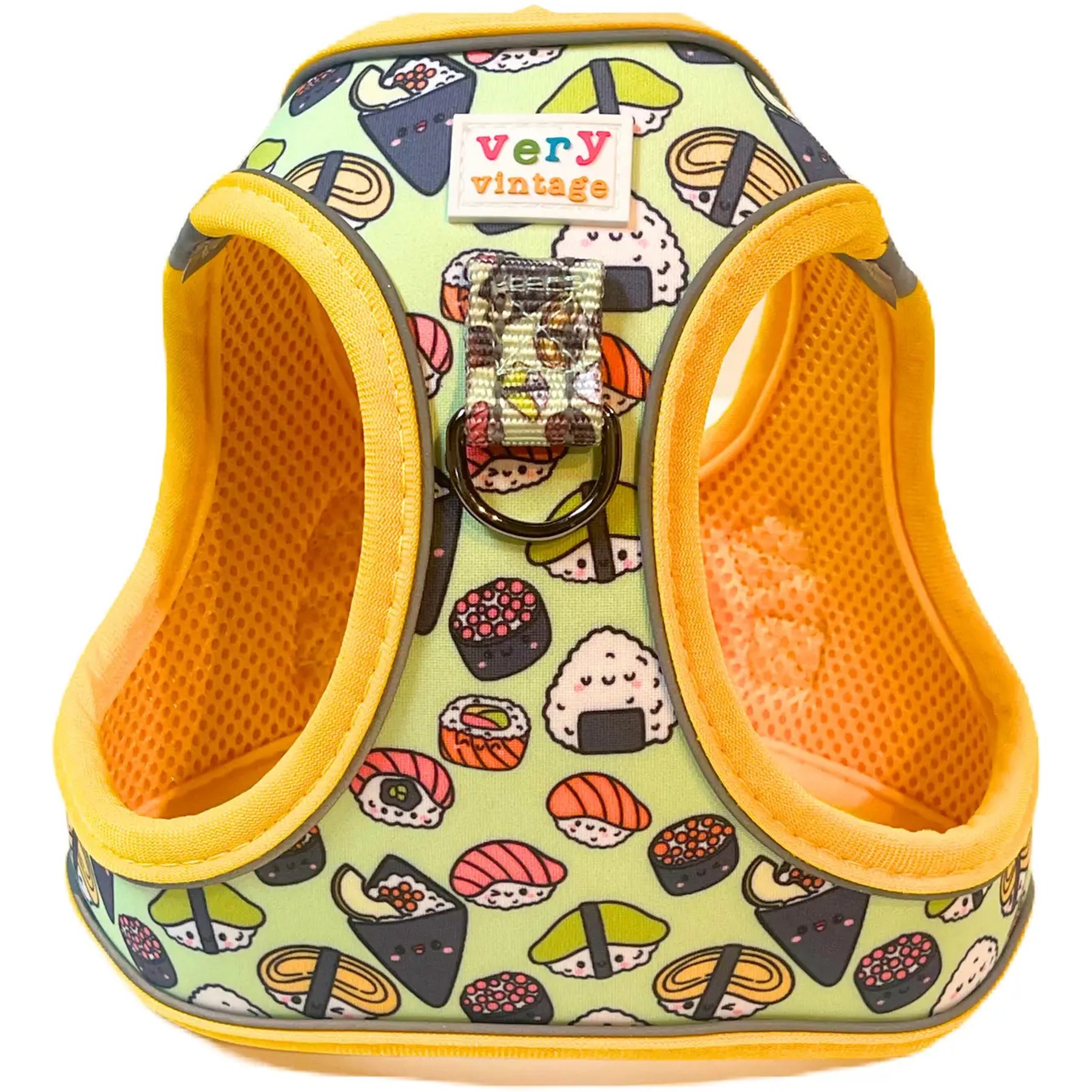 Very Vintage Designs Soy Cute Eco-Friendly Step-In Vest Dog Harness, Green Multi, Large: 22 to 25-in chest