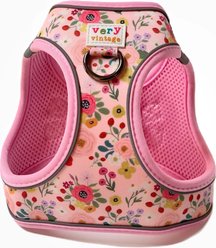 Very Vintage Designs Garden Party Eco-Friendly Step-In Vest Dog Harness, Pink Floral, Small: 15 to 16-in chest slide 1 of 7