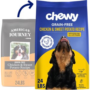 Chewy Made Complete Nutrition High Protein Grain-Free Chicken & Sweet Potato Recipe Dry Dog Food (FORMERLY AMERICAN JOURNEY), 24-lb bag