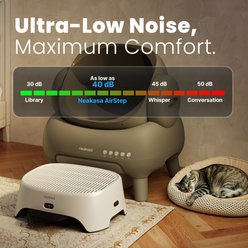 Neakasa AirStep Odor-Eliminating Plastic Cat Litter Box Step, White, 17.4 x 12.6 x 6.5-in slide 2 of 9