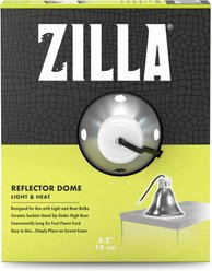 Zilla Silver Reflector Light Fixture Reptile Terrariums Dome, 5.5-in