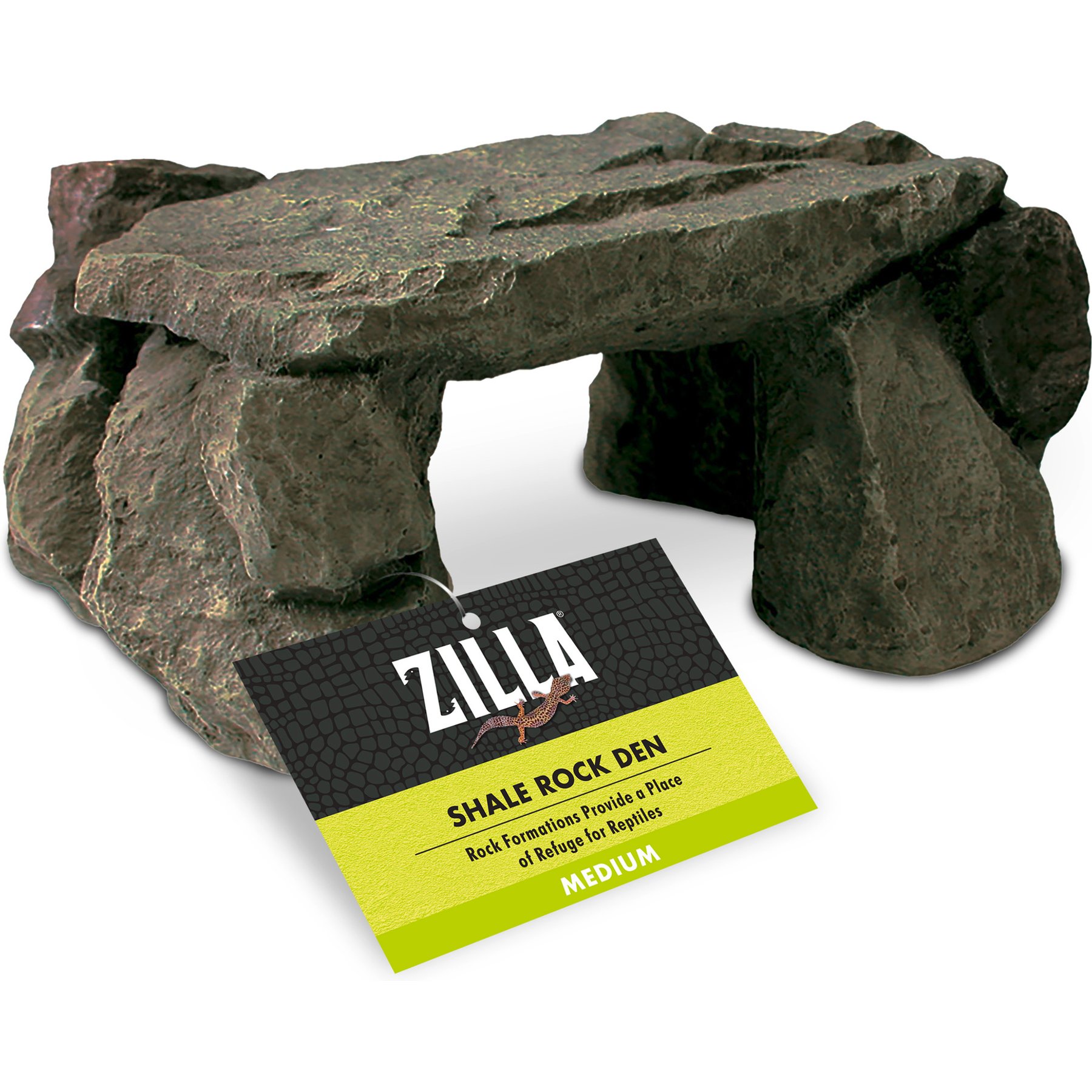 Zilla Reptile Habitat Decor Shale Rock Den, Medium