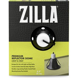 ZILLA Premium Reflector Light & Heat Black Ceramic Dome Lighting