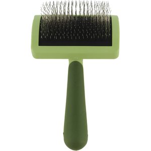 Safari Curved with Coated Tips for Long Hair Dog Firm Slicker Brush, Medium