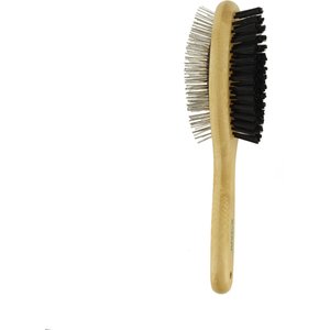 Safari Bamboo Pin & Bristle Combo Dog Brush, Large