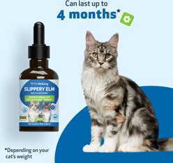 Pet Wellbeing Slippery Elm Healthy Digestive Tract & Throat Tissue Bacon Flavored Liquid Supplement for Cats, 2-oz slide 2 of 9