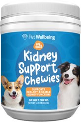 Pet Wellbeing Kidney Support Chewies Fluid Balance Chicken Flavored Supplement for Dogs, 360-g, 90 count