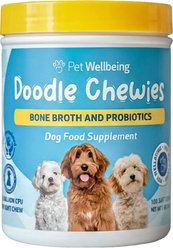 Pet Wellbeing Doodle Chewies Nutrient-Rich Soft Flavored Supplement for Dogs, 200-g, 100 count