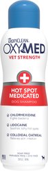 TropiClean OxyMed Vet Strength Hot Spot Medicated Itchy Skin Relief Dog Shampoo, 20-fl oz