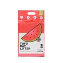 Michu Natural Watermelon Scented Clumping Tofu Cat Litter, 5.5-lb bag, case of 6