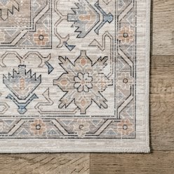 Nuloom Darby Persian SplashGuard Machine Washable Area Rug, Beige, 2 x 3-ft slide 2 of 9