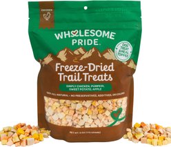 Wholesome Pride Pet Treats Trail Treats Chicken with Fruits & Vegetables Grain-Free Freeze-Dried Dog Treats, 6-oz bag