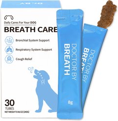 Doctor By Breath Bronchial Respiratory Care Chicken Flavored Lickable Supplements for Dogs, 30 count