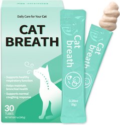 Doctor By Cat Breath Respiratory Care Chicken Flavored Lickable Supplement for Cats, 30 count