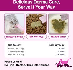Doctor By Cat Silk Skin & Coat Allegry Relief Chicken Flavored Lickable Supplement for Cats, 30 count slide 2 of 9