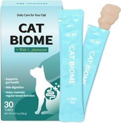 Doctor By Cat Biome Probiotics Digestive Health Chicken Flavored Lickable Supplement for Cats, 30 count