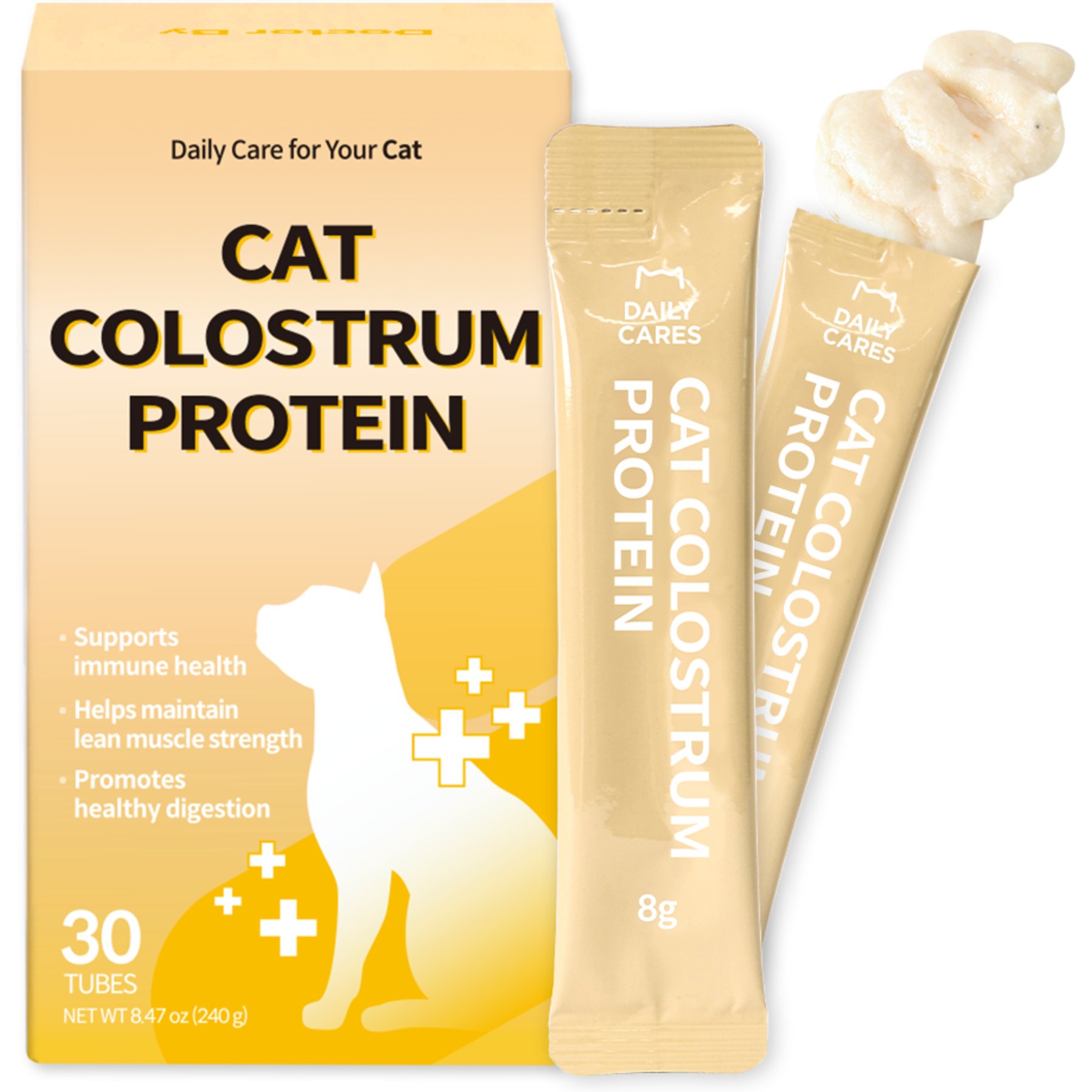 Doctor By Cat Colostrum Protein Milk Replacer Lickable Supplement for Kittens, 30 count