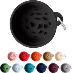 Puppington Slow-Feeder Non-Skid Travel Dog Bowl, Onyx Black, 2.25-cup slide 1 of 7