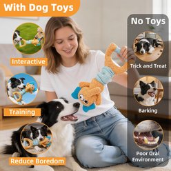 gerhui Pulling An Elephant Plush Dog Toy, Orange slide 2 of 7